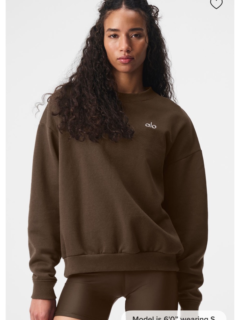 ALO Yoga Women’s Brown Crewneck Sweatshirt - Picture 4 of 4
